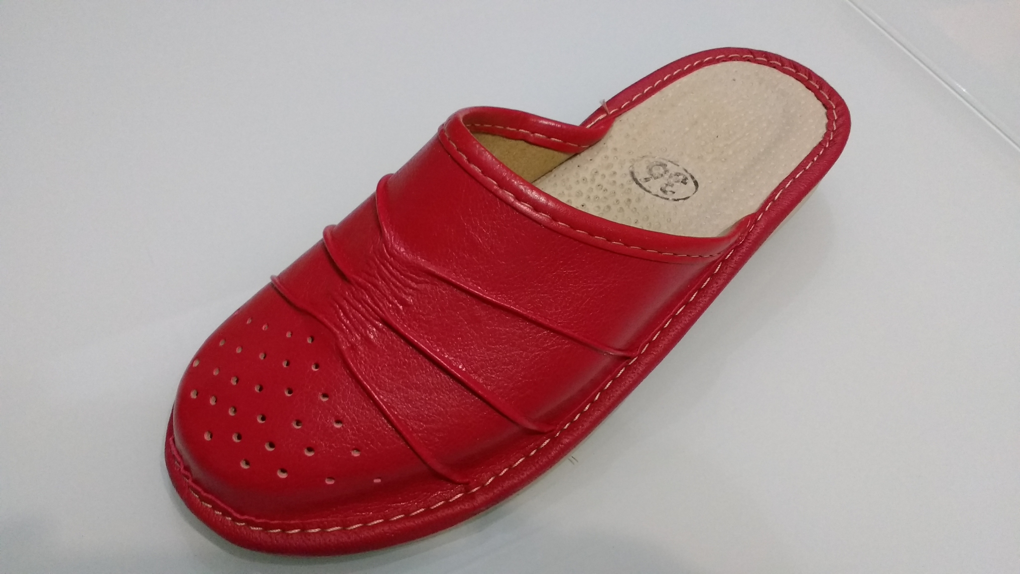 165, Обувь, домашняя, (Тапочки, кожаные). Топ-натур